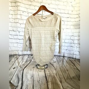 ALL AT ONCE. Tan sweater. Size M